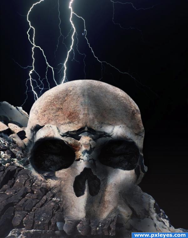 Creation of Night on Skull Mountain: Final Result